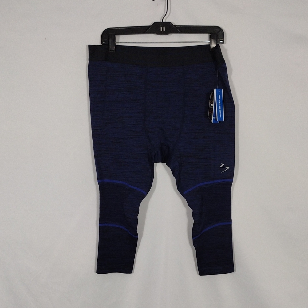 NWT Beachbody Navy Blue Mens Energy Cropped Seamless Tights Size XXL